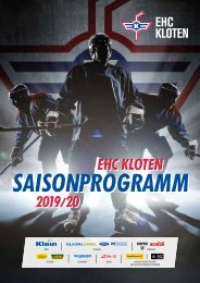Saisonprogramm EHC Kloten 2019-20