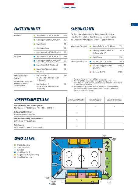 Saisonprogramm EHC Kloten 2019-20