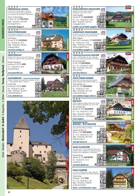 Alpine Gastgeber Salzburg - Katalog 2019-20