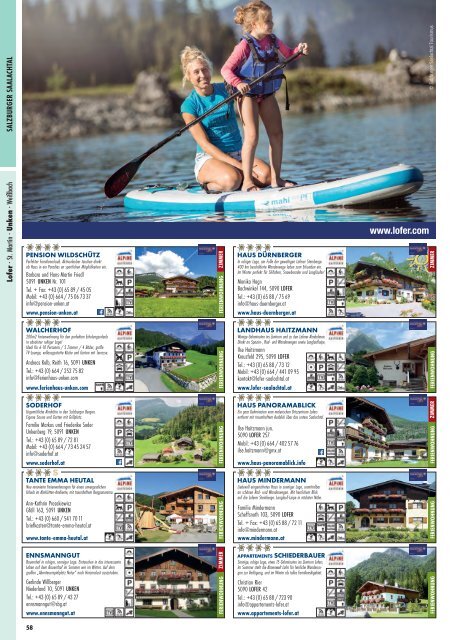 Alpine Gastgeber Salzburg - Katalog 2019-20