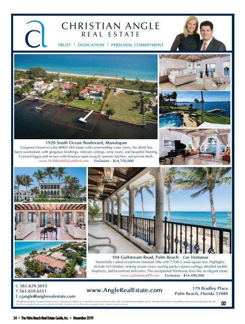 Palm Beach Real Estate Guide November 2019