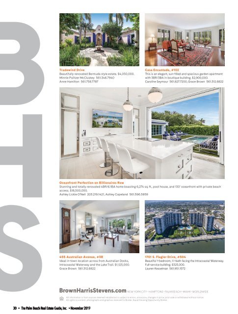 Palm Beach Real Estate Guide November 2019