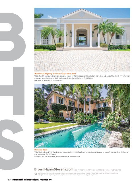 Palm Beach Real Estate Guide November 2019