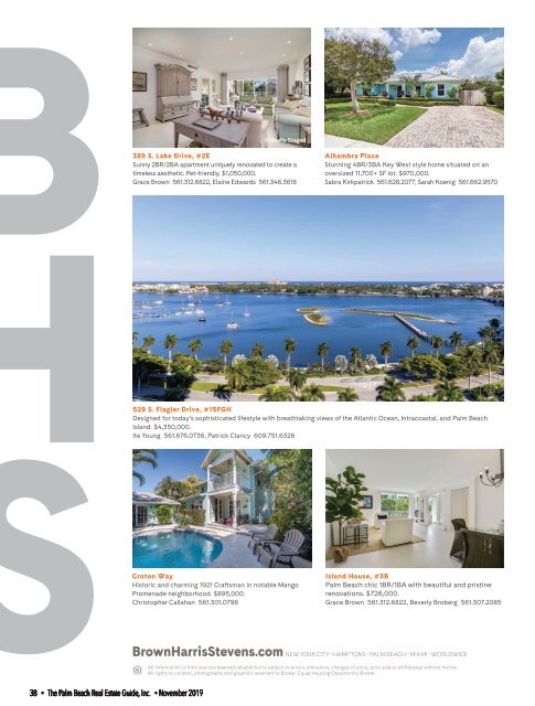 Palm Beach Real Estate Guide November 2019