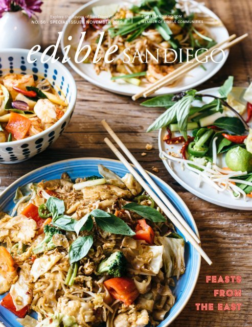 Edible San Diego Special Edition: Feasts from the East Issue #56 