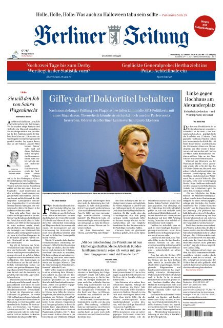 Berliner Zeitung 31.10.2019
