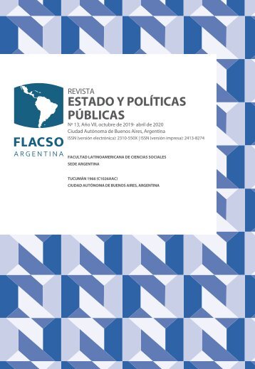  Revista Estado y Políticas Públicas Nº13
