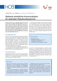 Mainframe-Anbindung von Reisebüros bei derTUI InfoTec