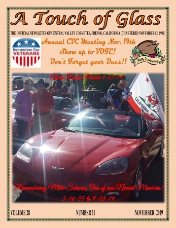 Central Valley Corvettes of Fresno - November 2019