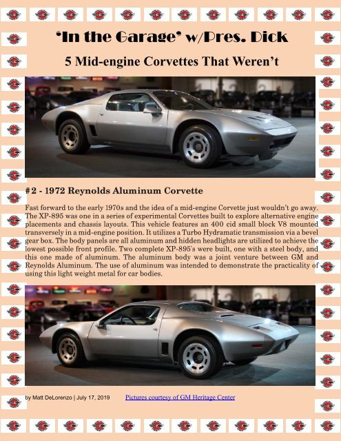 Central Valley Corvettes of Fresno - November 2019