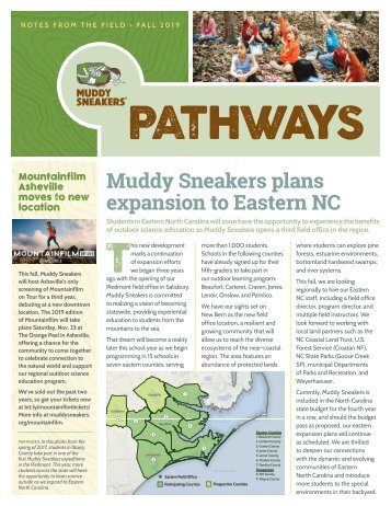 Muddy Sneakers Fall 2019 Newsletter