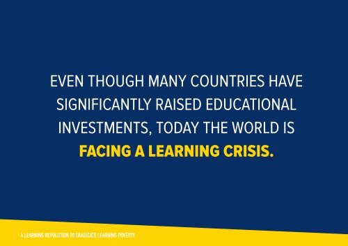 A Learning Revolution to Eradicate Learning Poverty – An overview of the World Bank’s approach