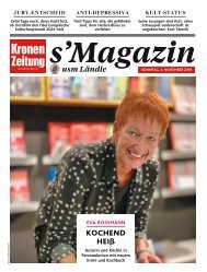 s'Magazin usm Ländle, 3. November 2019