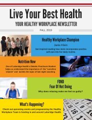 Live Your Best Health Fall 2019