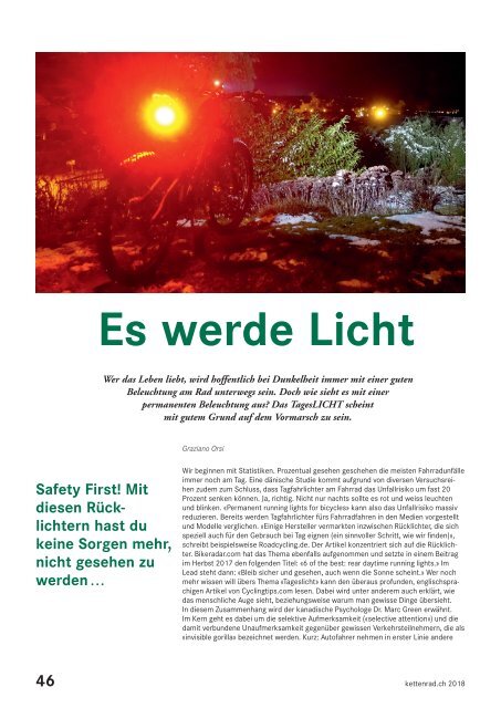 Kettenrad Magazin 2018