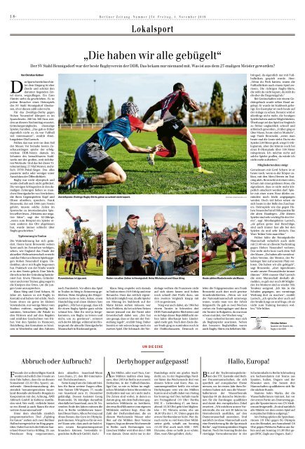 Berliner Zeitung 01.11.2019