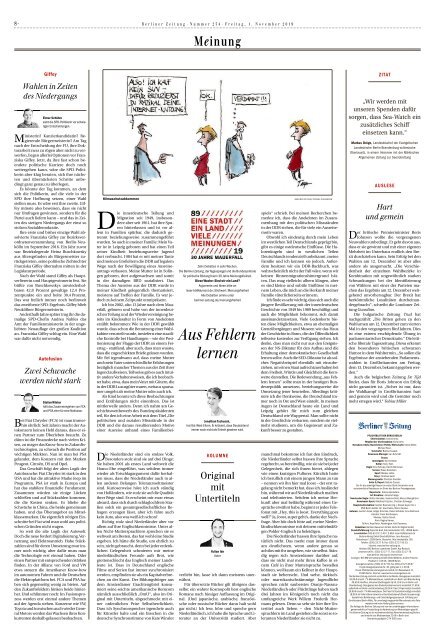 Berliner Zeitung 01.11.2019