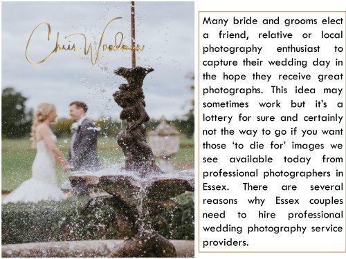 Top Benefits of Hiring a Professional Photographer for Your Wedding