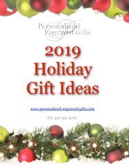 Christmas Holiday Look Book Personalized Engraved Gifts 2019