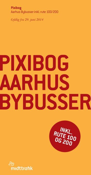 Pixibog | Aarhus Bybusser inkl. rute 100/200 | K14/K15 | Midttrafik