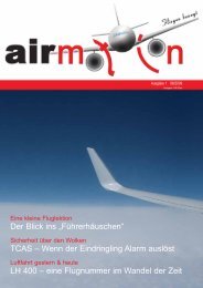 Der Blick ins „Führerhäuschen“ TCAS – Wenn der ... - AirMotion