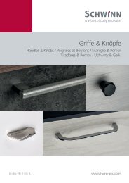 Schwinn Beschläge - Katalog 2019 - Griffe & Knöpfe