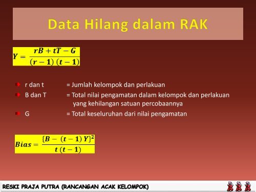 Rancangan Acak Kelompok 1