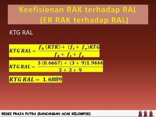 Rancangan Acak Kelompok 1