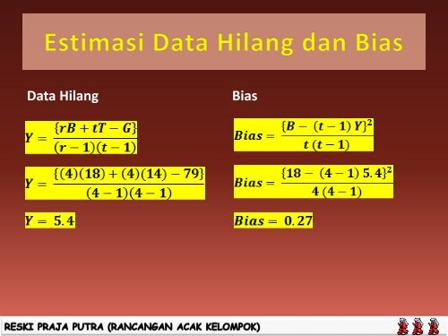 Rancangan Acak Kelompok 1