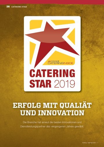Cooking + Catering inside - Catering Star 2019: 