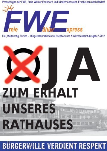Rathaus - Freie Wähler Eschborn Niederhöchstadt