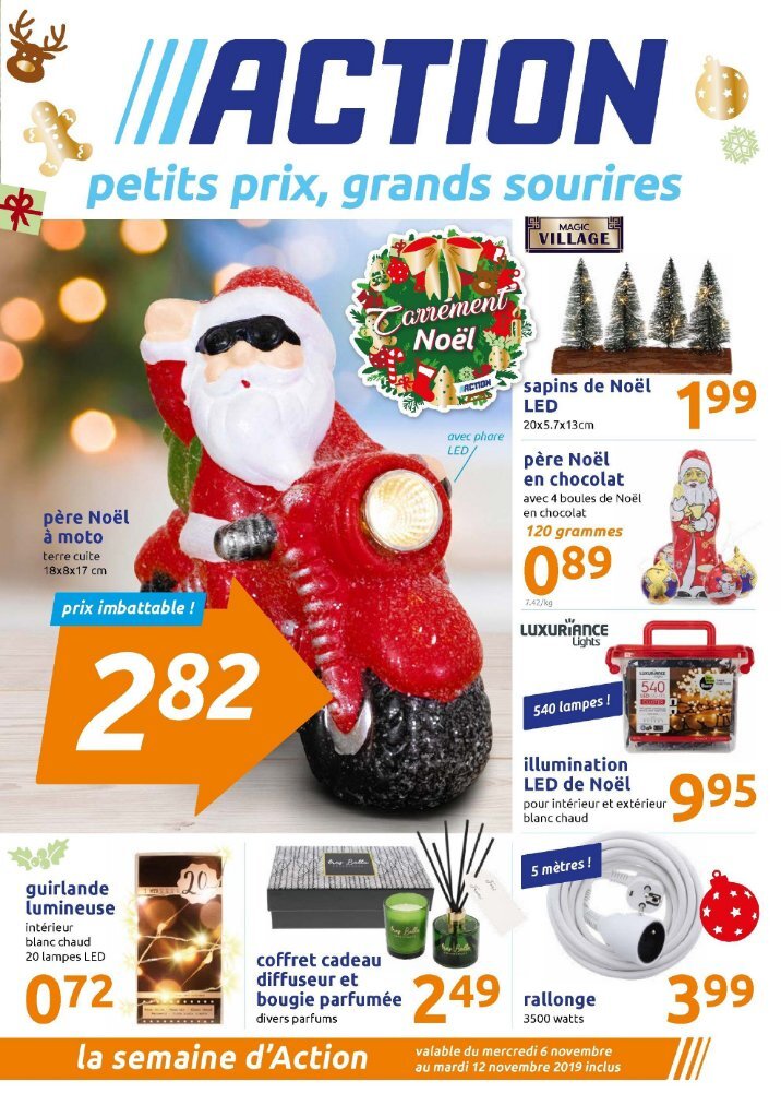 magazin action horaire