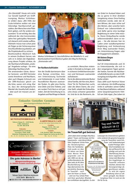 Gazette Zehlendorf November 2019