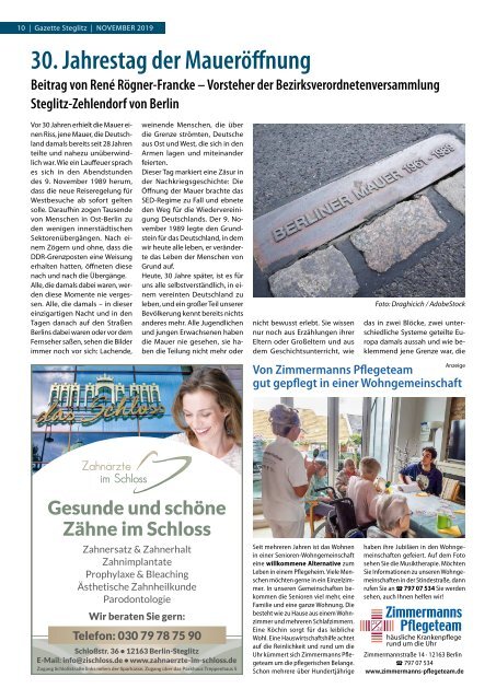 Gazette Steglitz November 2019