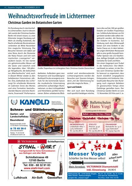 Gazette Steglitz November 2019