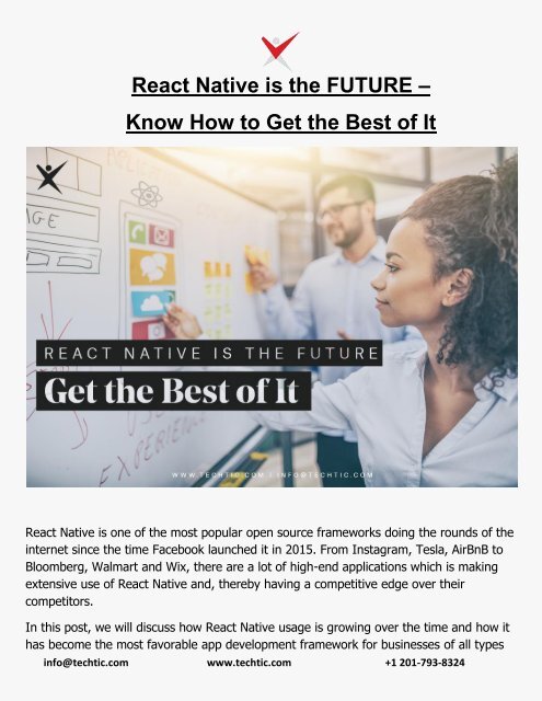 React Native is the FUTURE – Know How to Get the Best of It