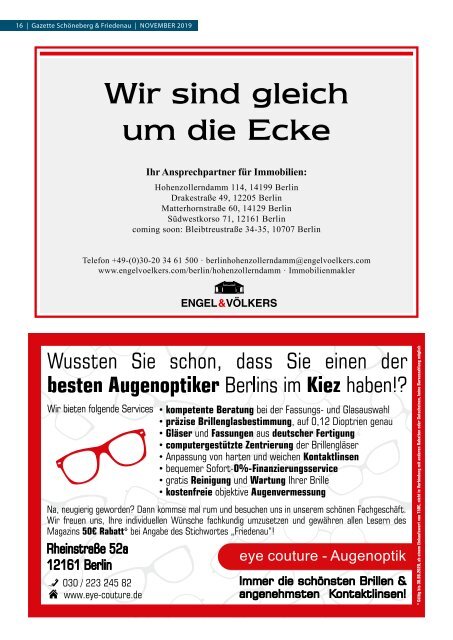 Gazette Schöneberg & Friedenau November 2019