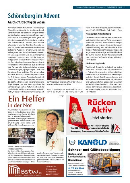 Gazette Schöneberg & Friedenau November 2019