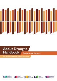 About Drought Handbook: Outputs & Impacts