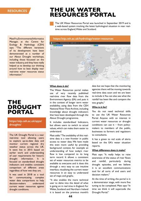 About Drought Handbook: Outputs & Impacts