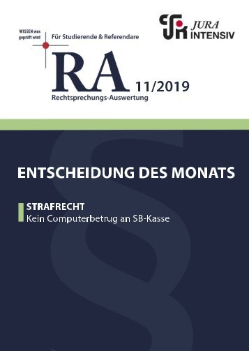 RA 11/2019 - Entscheidung des Monats