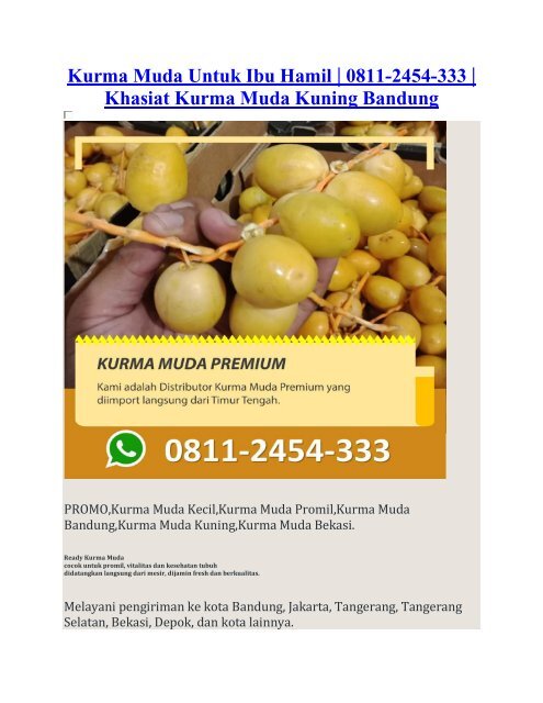 Khasiat Kurma Merah Untuk Ibu Mengandung