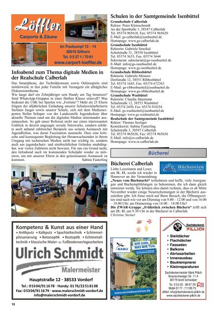 Kurier Isenbüttel November 2019