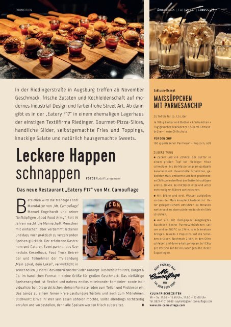 SchlossMagazin November 2019 Bayerisch-Schwaben und Fünfseenland