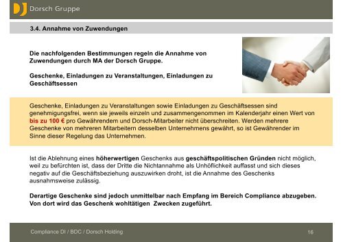 Schulung Compliance Dorsch Gruppe