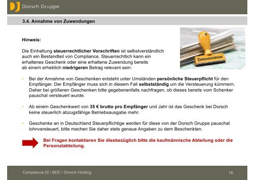 Schulung Compliance Dorsch Gruppe