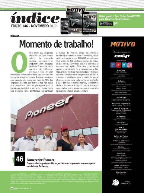 REVISTA AUTOMOTIVO - EDIÇÃO 146 - NOVEMBRO 2019