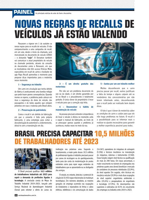 REVISTA AUTOMOTIVO - EDIÇÃO 146 - NOVEMBRO 2019