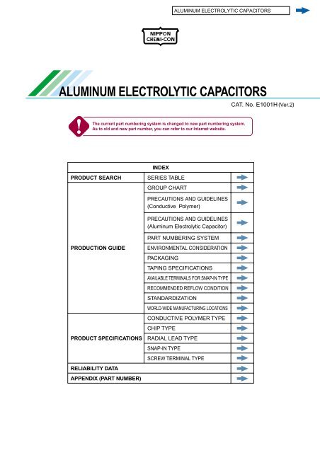 ALUMINUM ELECTROLYTIC CAPACITORS