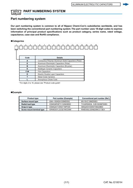 ALUMINUM ELECTROLYTIC CAPACITORS